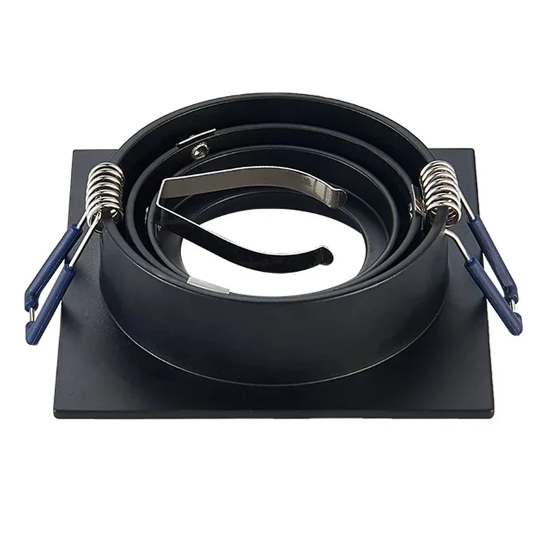 LED-Flacheinbaustrahler 6W | Dimmbar | 80mm | Schwarz | Quadrat
