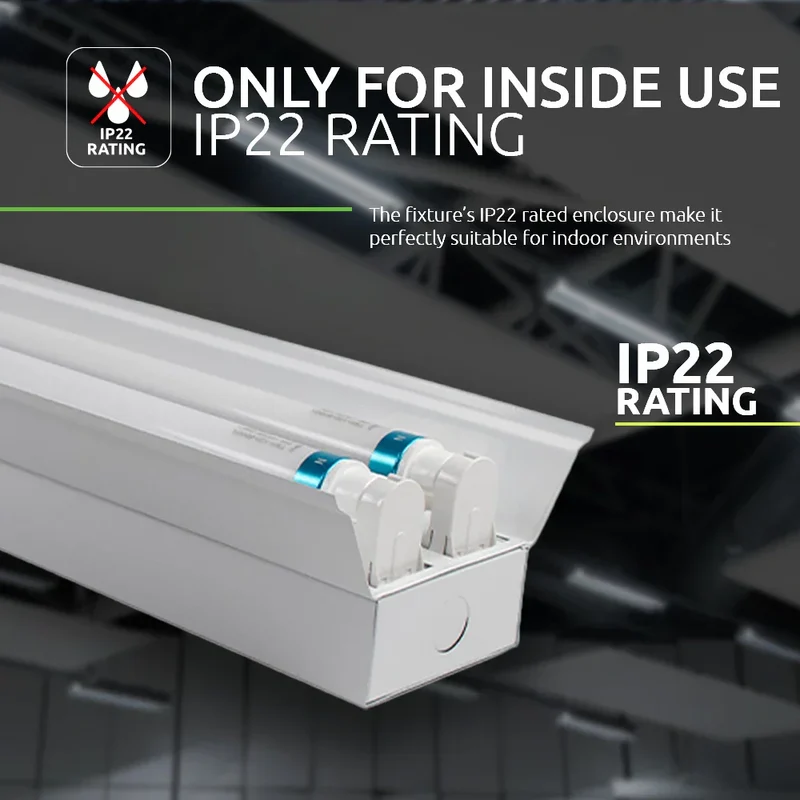PHILIPS | LED TL Leuchte | Reflektor | IP22 | 150cm | Doppelt | Inkl. 2x PHILIPS MASTER Ultra T8 Röhre 21,7W