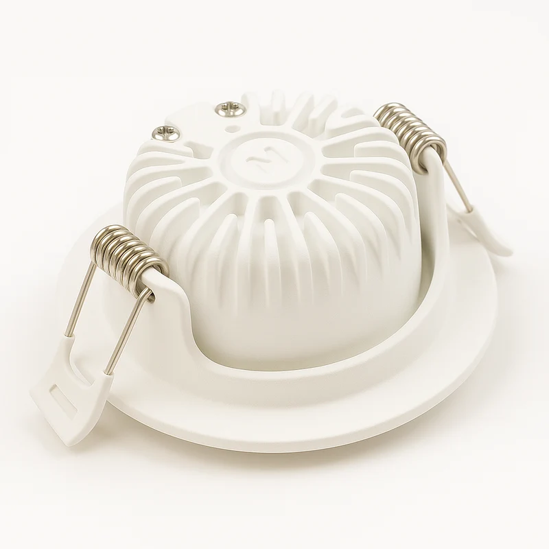 Set | 6x LED-Einbaustrahler | VARDA | 6 W | Farbtemperaturschalter | Rund | Weiß | Geringe Einbautiefe