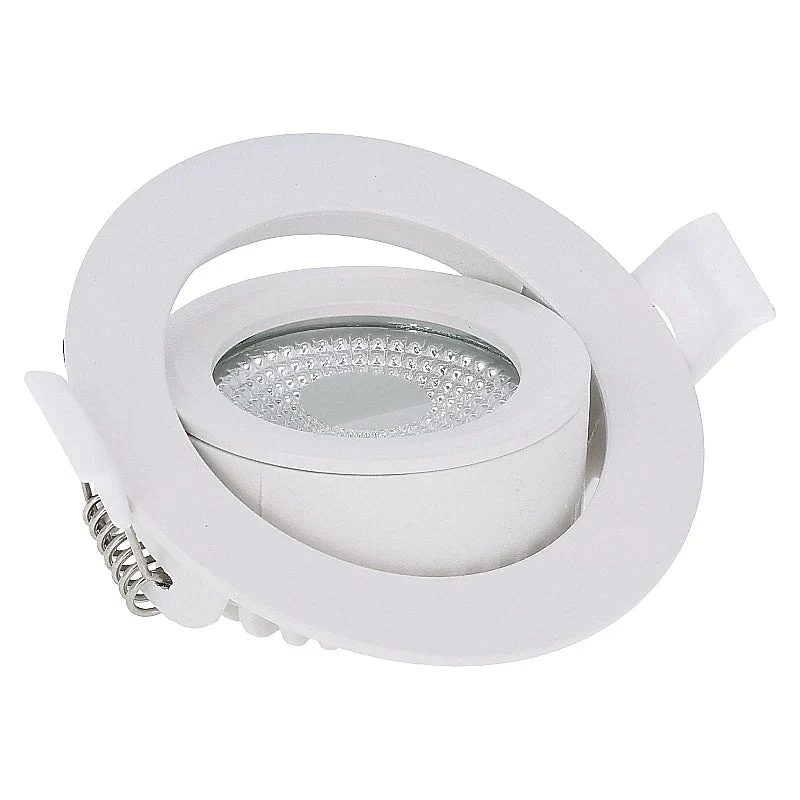 Set | 6x LED-Einbaustrahler | VARDA | 6 W | Farbtemperaturschalter | Rund | Weiß | Geringe Einbautiefe