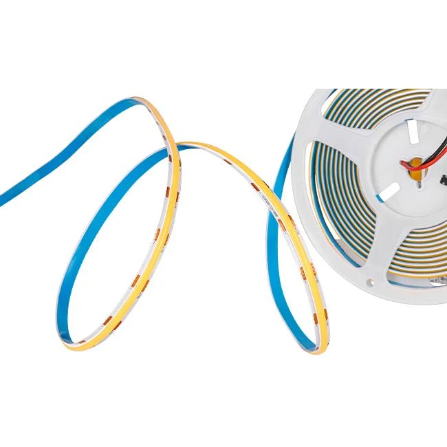 Komplettes Set | 5 m COB-LED-Streifen 8 mm | 12 Volt | IP20 | 10 W/m | 950 lm/m | Kabellos dimmbar
