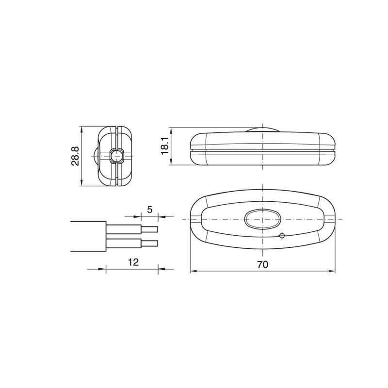 LUMITRONIX Konstantstrom Tastdimmer für LEDs, 700mA, weiß