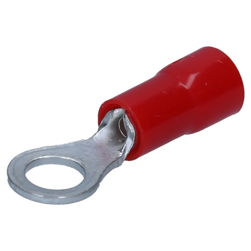 Ringkabelschuh isoliert, M4 rot