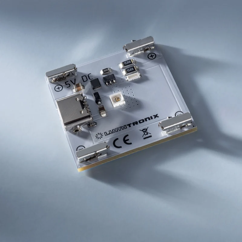 UV-C LED-Modul, USB-C, 275nm, 1 LED, 30x30mm, 5V, 3,5mW