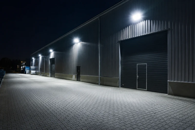 LED Industrielle Bauleuchte | Aurus | 100W, 80W, 60W Schalter | Schwarz | Einstellbare Lichtfarbe