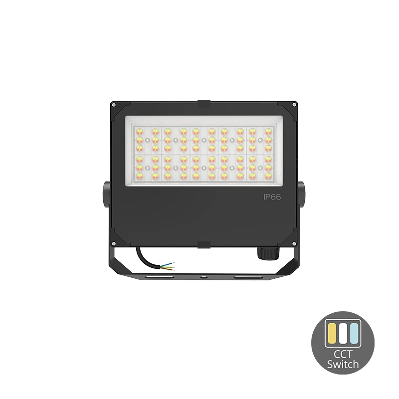 LED Industrielle Bauleuchte | Aurus | 100W, 80W, 60W Schalter | Schwarz | Einstellbare Lichtfarbe