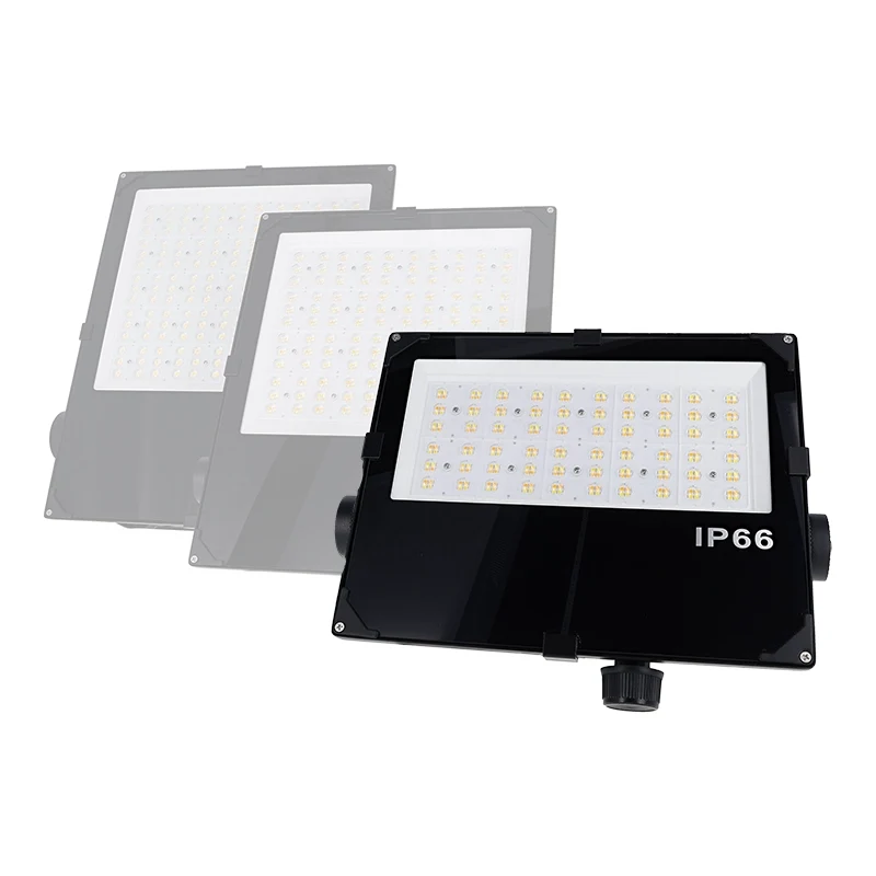 LED Industrielle Bauleuchte | Aurus | 100W, 80W, 60W Schalter | Schwarz | Einstellbare Lichtfarbe