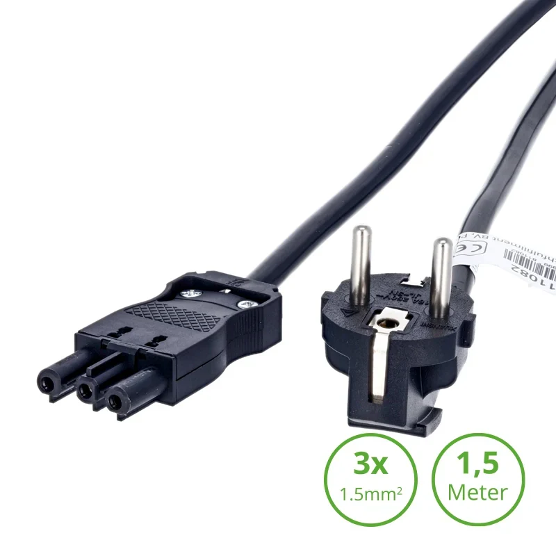 Wieland Anschlusskabel | 3-SWP | 1,5 Meter | 1,5mm² | Stecker - Euro - Männlich