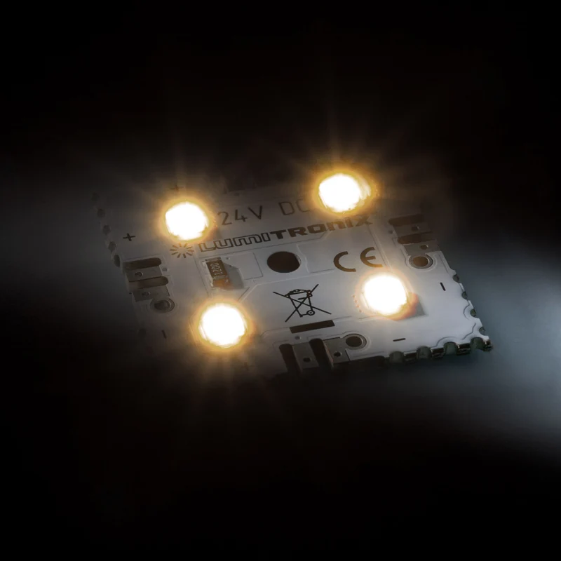 MiniMatrix LED-Flächenmodul, 4 LEDs, 3x3cm, 24V