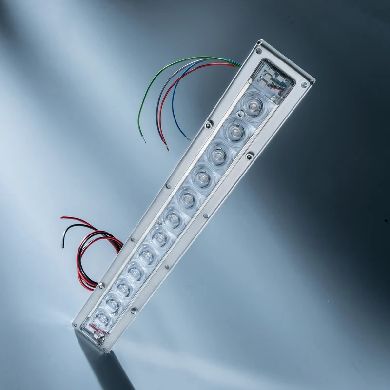 Violet UV-C LED-Modul, 275nm, 12 Seoul Viosys LEDs, 295x42mm, 450mA, 152mW