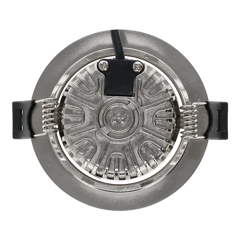 LED Einbaustrahler | VARDA | 6W | CCT Schalter | Rund | Silber | Geringe Einbautiefe