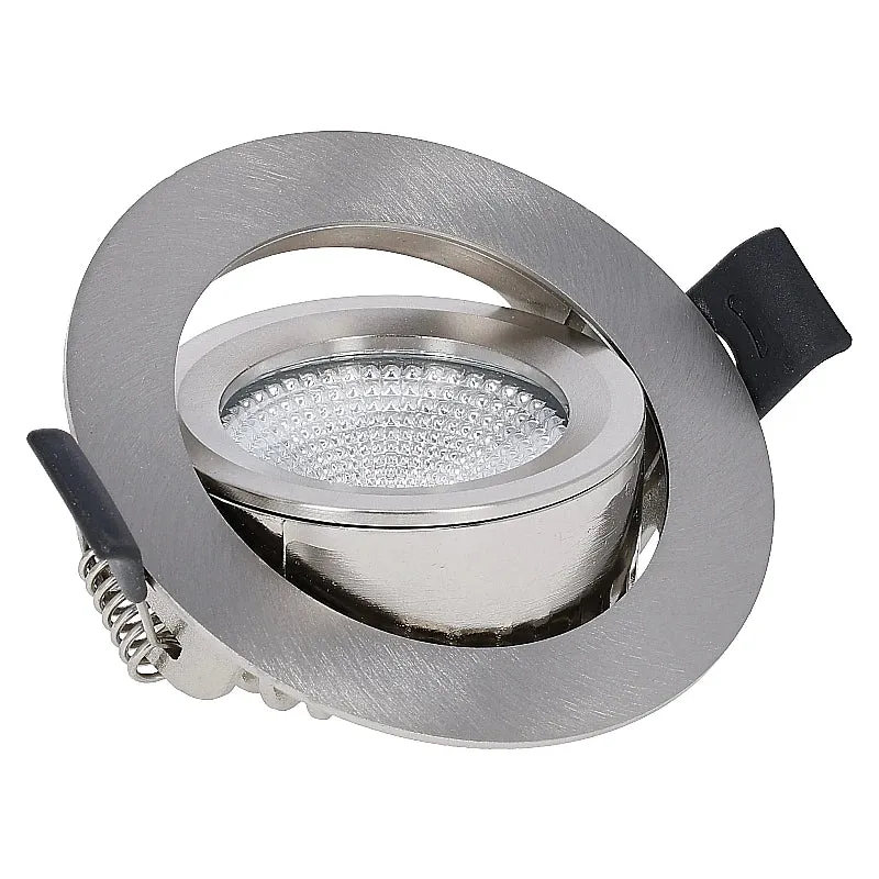 LED Einbaustrahler | VARDA | 6W | CCT Schalter | Rund | Silber | Geringe Einbautiefe