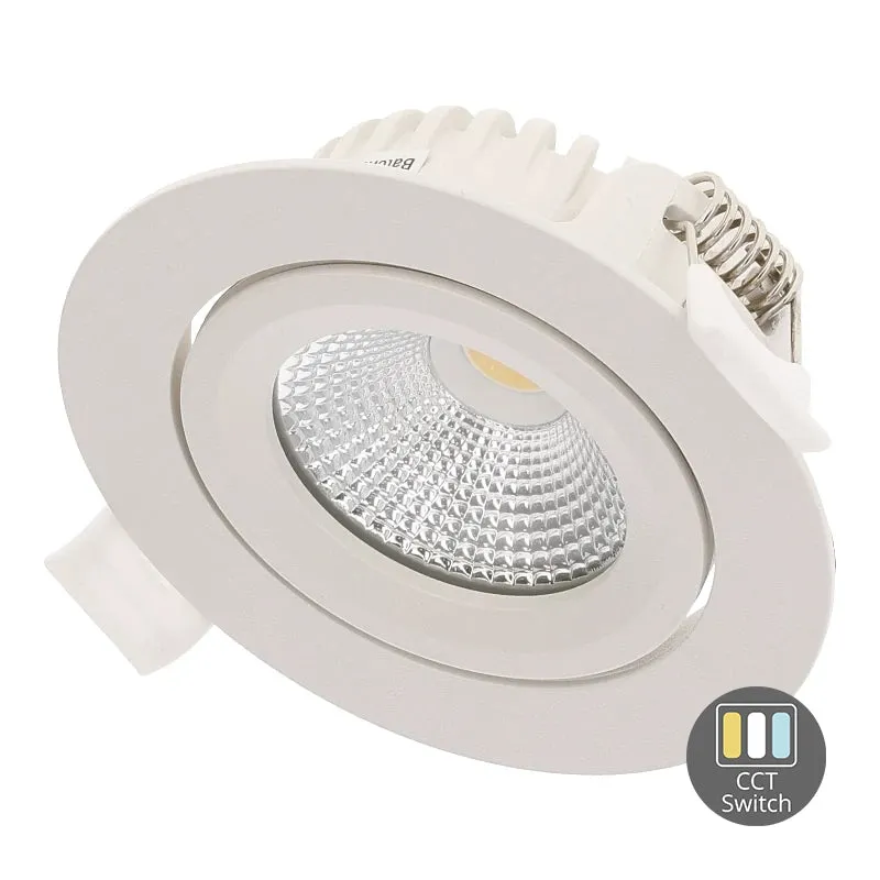 LED Einbaustrahler | VARDA | 6W | CCT Schalter | Rund | Weiß | Geringe Einbautiefe