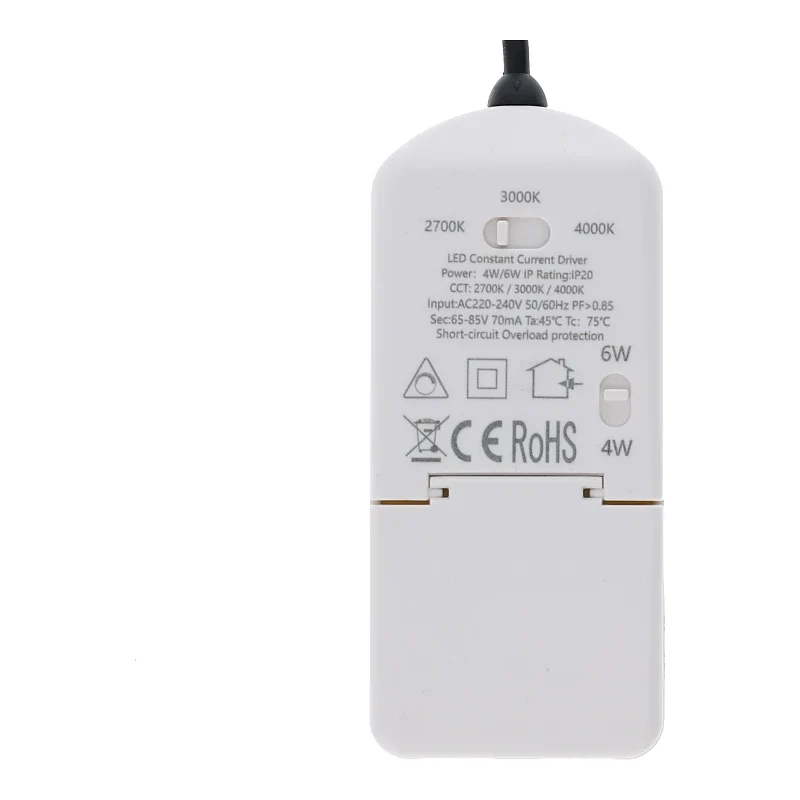 LED Einbaustrahler | VARDA | 6W | CCT Schalter | Rund | Weiß | Geringe Einbautiefe