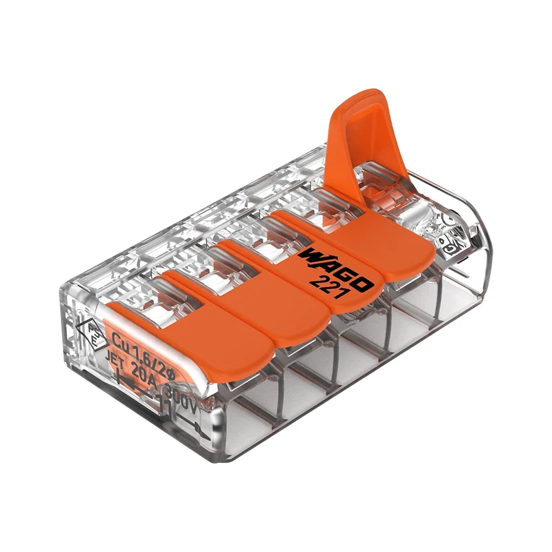 WAGO Anschlussklemme / Schweißklemme | 5-adrig | 0,2-4,0mm² | 25 Stück