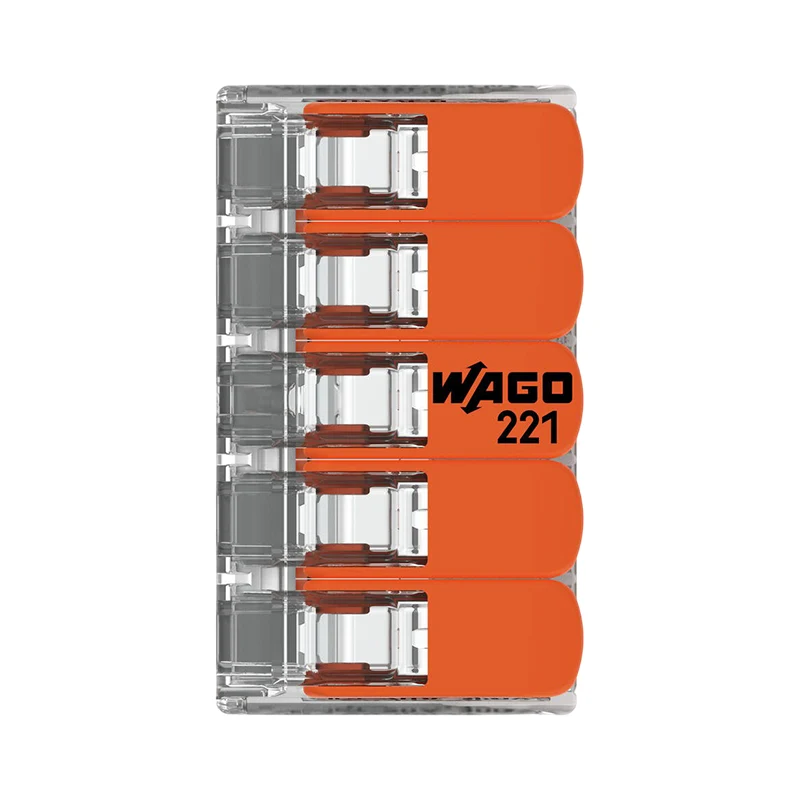 WAGO Anschlussklemme / Schweißklemme | 5-adrig | 0,2-4,0mm² | 25 Stück