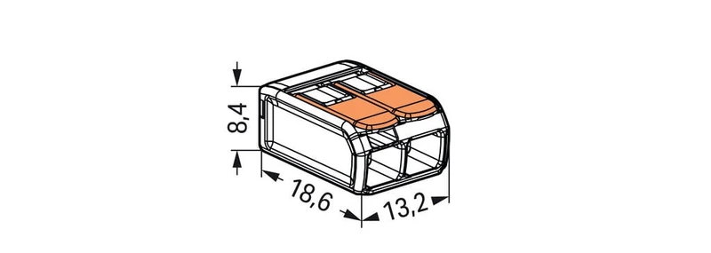 WAGO Anschlussklemme / Schweißklemme | 2-adrig | 0,2-4,0mm² | 100 Stück
