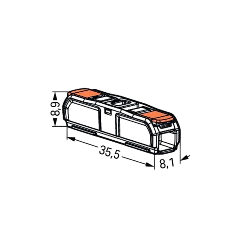 WAGO Durchgangsklemme / Schweißklemme | 1-adrig | 0,2-4,0mm² | 60 Stück