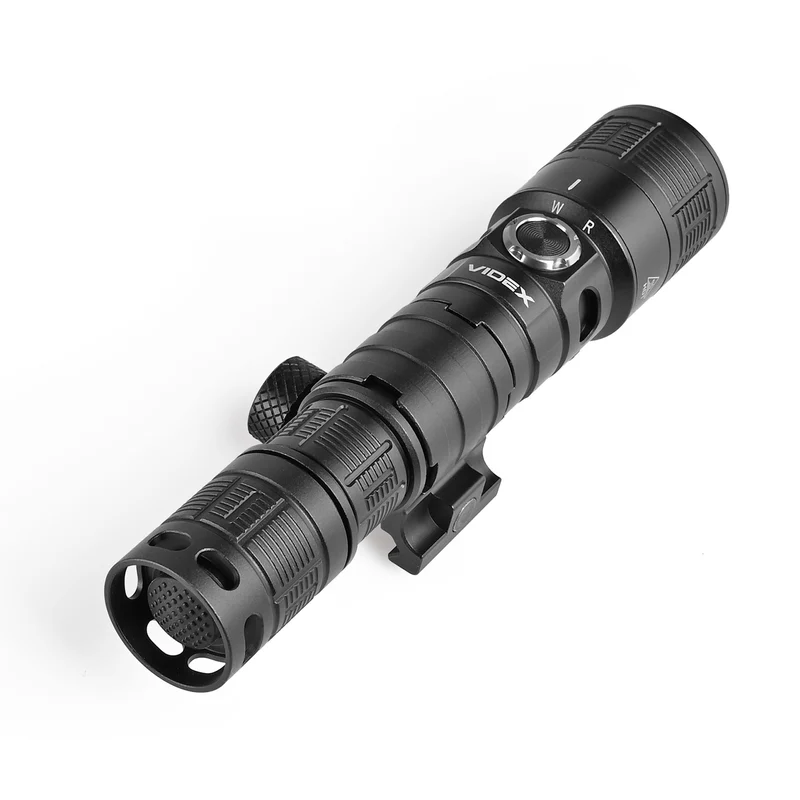 LED-Militärtaschenlampe | Wiederaufladbar | 10 W | 1000 Lumen | 5000 K | IP66 | mit Rotlichtfunktion