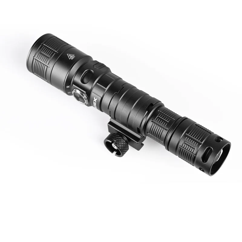 LED-Militärtaschenlampe | Wiederaufladbar | 10 W | 1000 Lumen | 5000 K | IP66 | mit Rotlichtfunktion