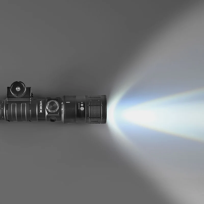 LED-Militärtaschenlampe | Wiederaufladbar | 10 W | 1000 Lumen | 5000 K | IP66 | mit Rotlichtfunktion