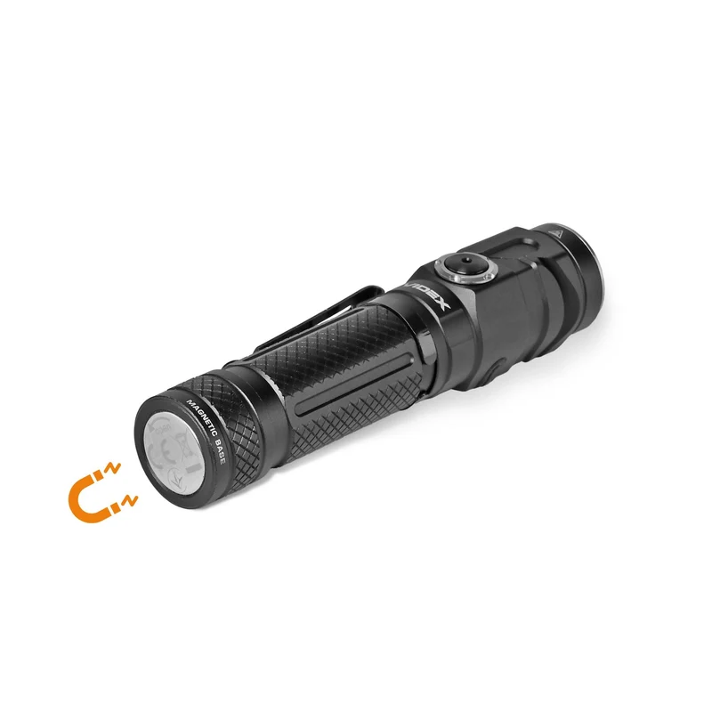 LED-Taschenlampe | Wiederaufladbar | 10 W | 1000 Lumen | 5000 K | IP66 | mit neigbarem Kopf