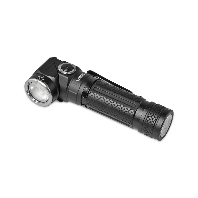 LED-Taschenlampe | Wiederaufladbar | 10 W | 1000 Lumen | 5000 K | IP66 | mit neigbarem Kopf