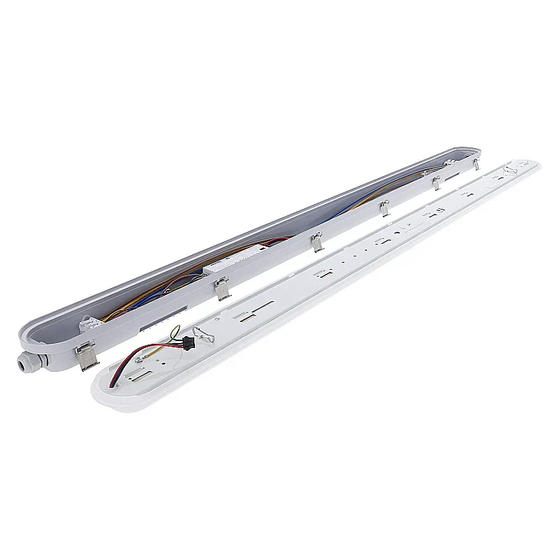 LED-Batten TL Leucht | CLIFF | 150 cm | 35W-40W-50W-60W Watt schalter | CCT-Schalter | IP65 | Weiß | Philips Treiber
