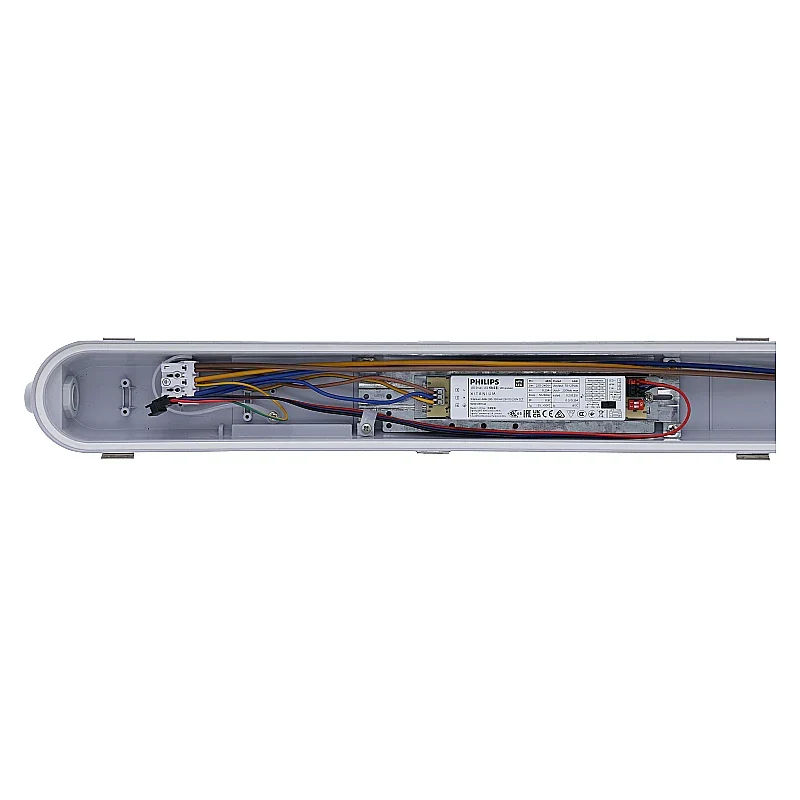 LED-Batten TL Leucht | CLIFF | 150 cm | 35W-40W-50W-60W Watt schalter | CCT-Schalter | IP65 | Weiß | Philips Treiber