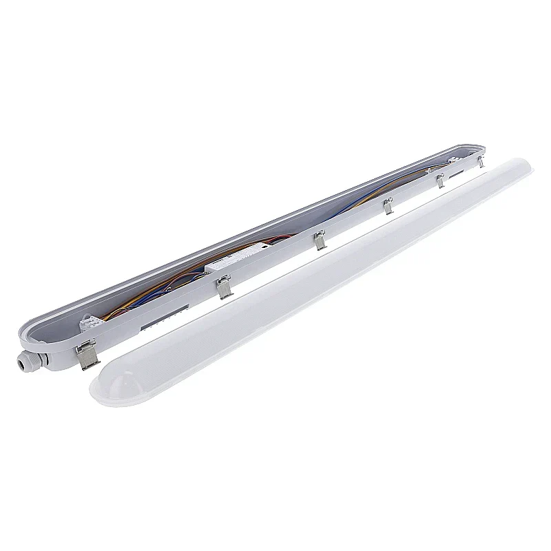 LED-Batten TL Leucht | CLIFF | 120 cm | 25 W-30 W-40 W-45 W Watt schalter | CCT-Schalter | IP65 | Weiß | Philips Treiber