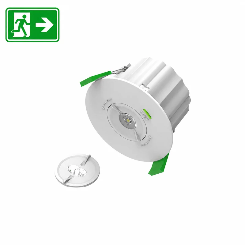Einbau-Notbeleuchtung | 1.6W | IP20 | Weiß | 300lm | Ø95 | 3 Stunden Notstrom