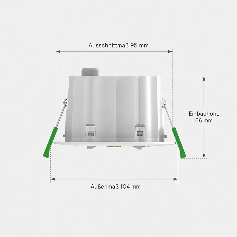 Einbau-Notbeleuchtung | 1.6W | IP20 | Weiß | 300lm | Ø95 | 3 Stunden Notstrom