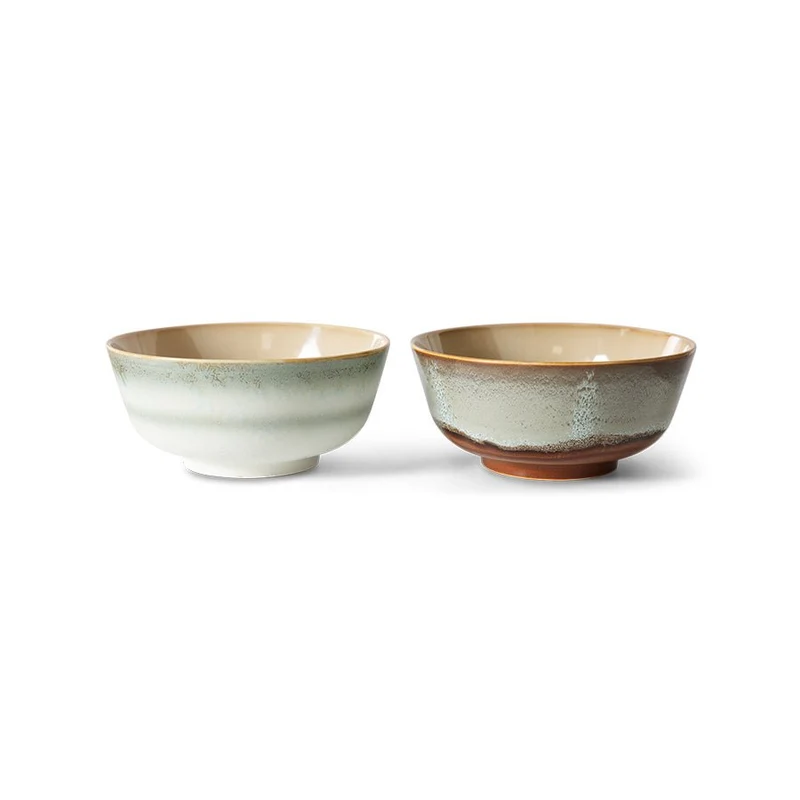 70's Ceramics: Schüsseln Verge, Set von 2