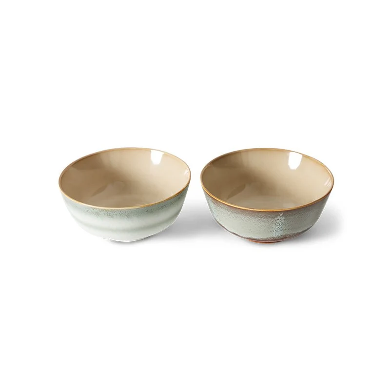 70's Ceramics: Schüsseln Verge, Set von 2