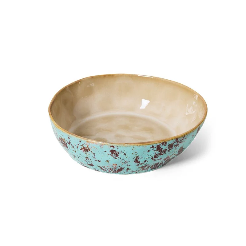 70's Ceramics: Schüssel Patina, Ø 19,5 cm Set von 2