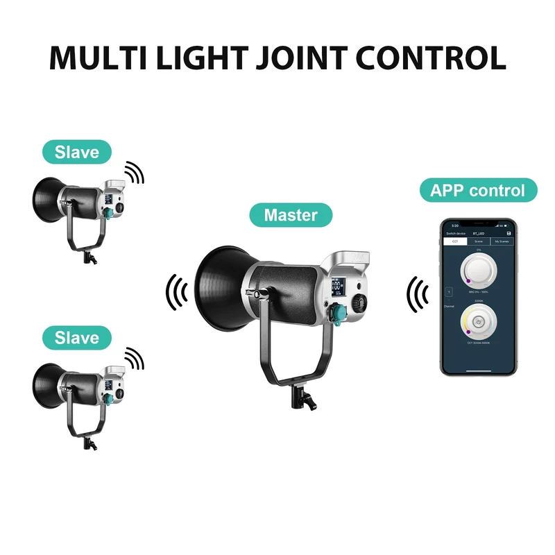 GVM 200W High Power Bi-Color LED Spotlight Light