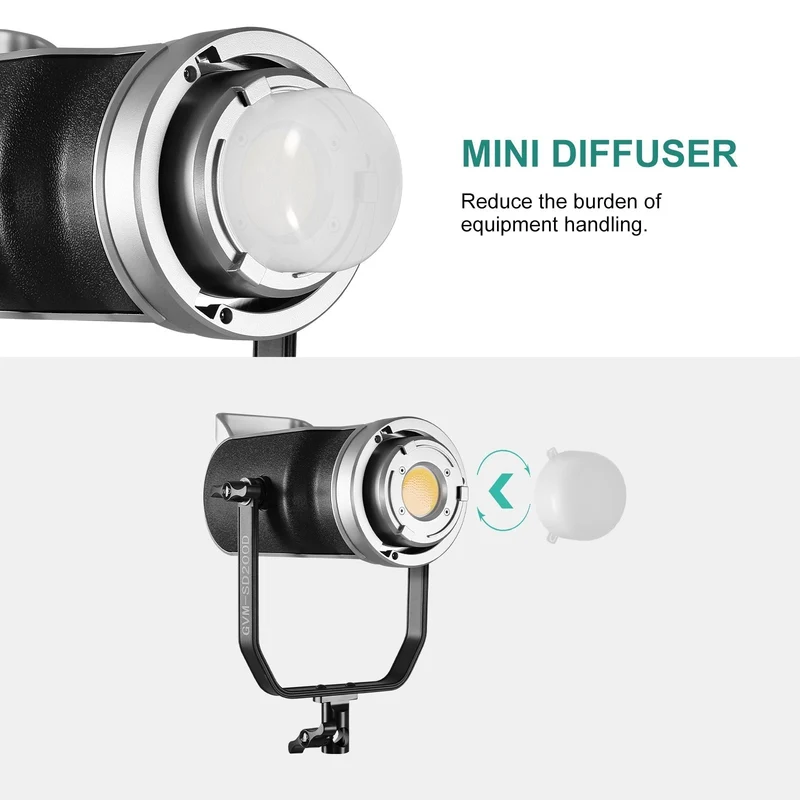 GVM 200W High Power Bi-Color LED Spotlight Light