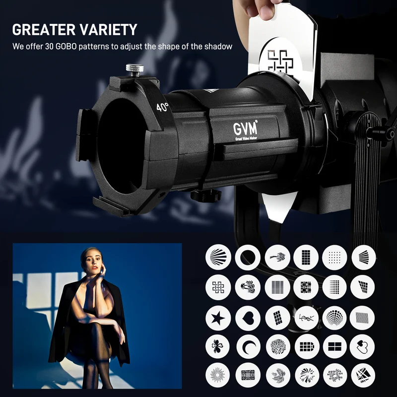 (Open Box)GVM PJ-L40 Spot lens For Power 600W or less Monolight