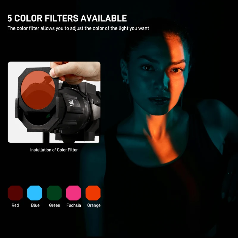 (Open Box)GVM PJ-L40 Spot lens For Power 600W or less Monolight