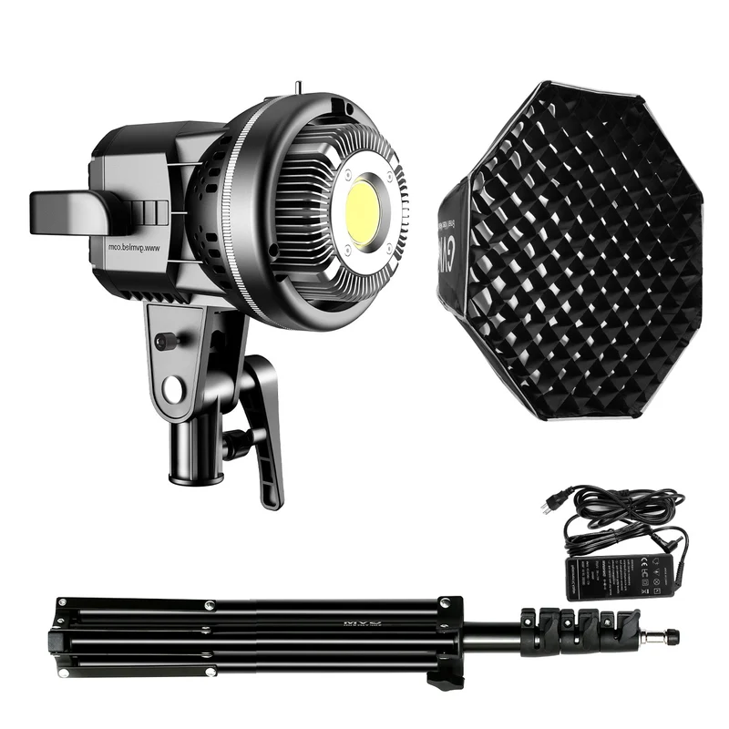 GVM 80W LED Spotlight Daylight Kit with Softbox