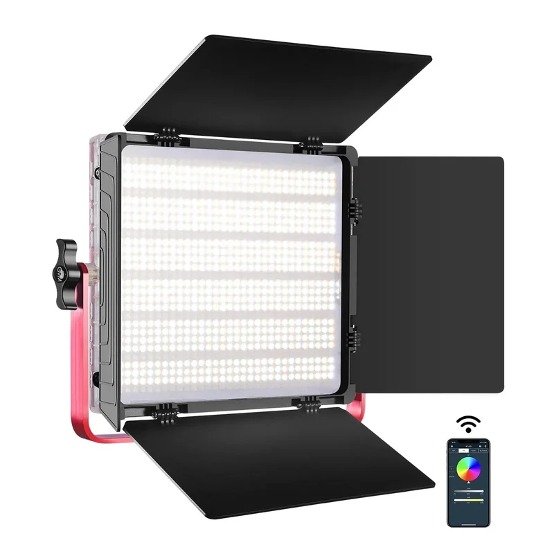 GVM-1200D 50W Bi-Color+50W RGB 2lamp-Video Light With Softbox（Open Box）