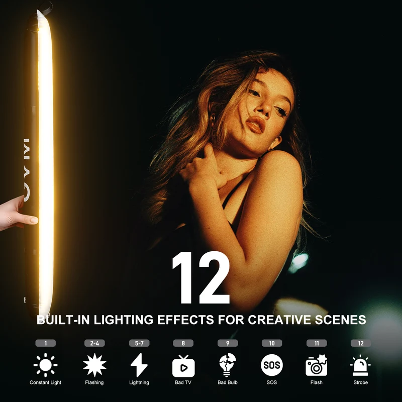 GVM AT12B 20W Bi-Color Air Column Light - | Wide Fill Light Range(27'')