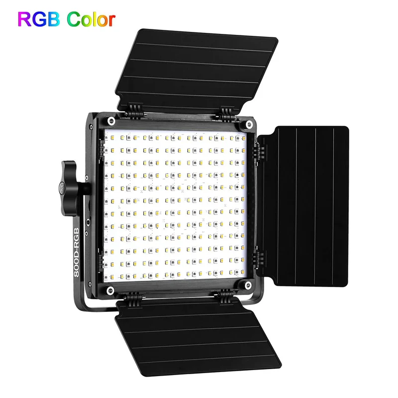 GVM-800D-II 40W Bi-color and RGB Video Panel Light(2-Light Kit)