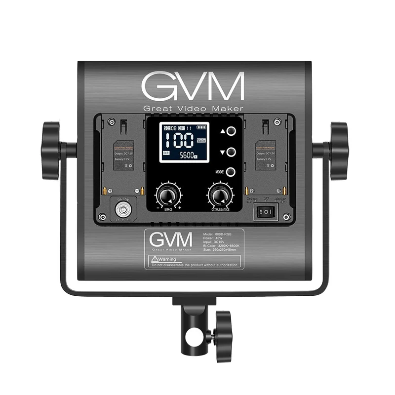 GVM-800D-II 40W Bi-color and RGB Video Panel Light（Open Box）