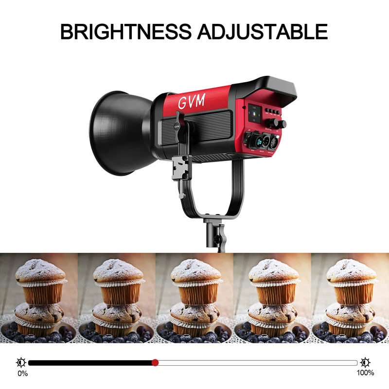 GVM PRO SD300C 300W High Power RGB&Bi-Color Monolight(Includes a free 26'' lantern worth $99）