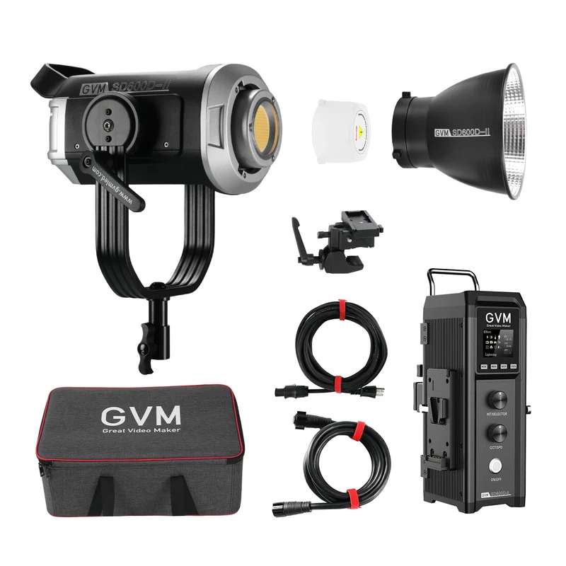 GVM SD600D-II 600W Upgraded Bi-Color LED Video Light（Open Box）