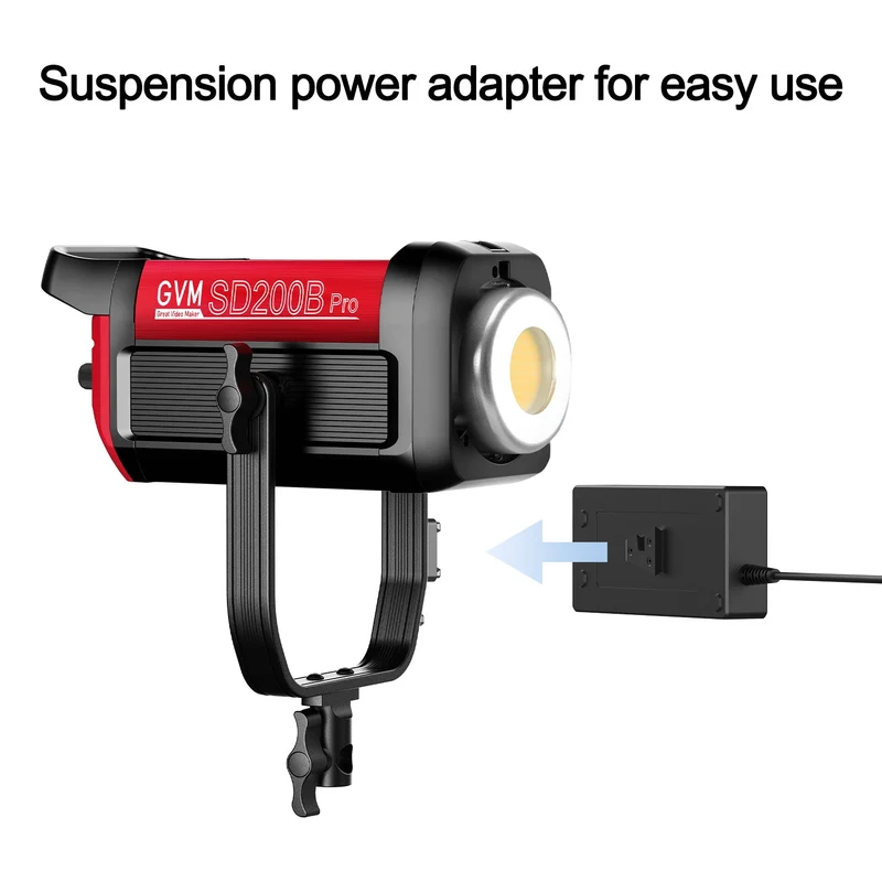 GVM PRO-SD200B 200W Bi-Color Mesh Bluetooth Monolight