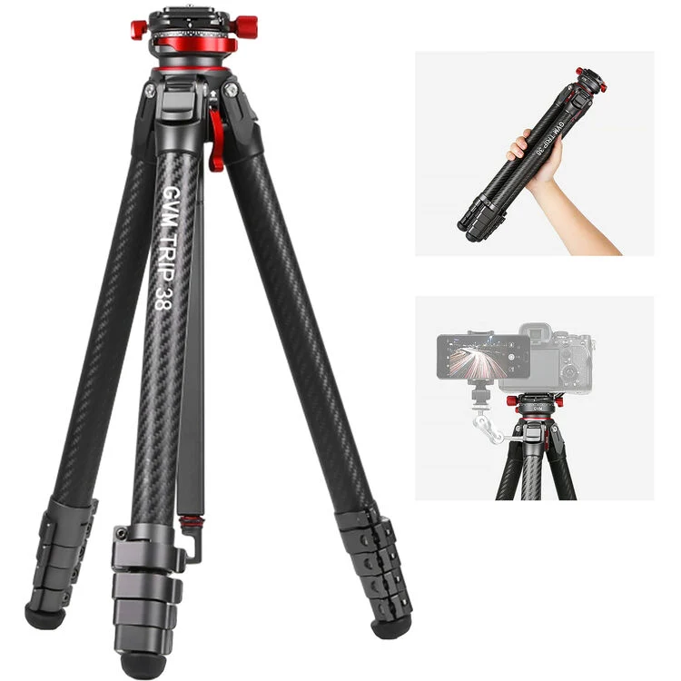 GVM TRIP-38 Carbon Fiber Travel Tripod（OPEN BOX）