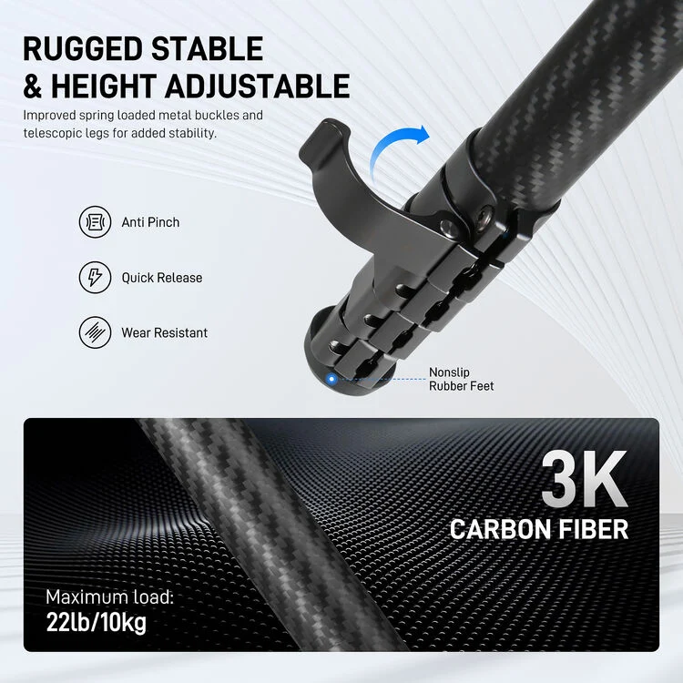 GVM TRIP-38 Carbon Fiber Travel Tripod（OPEN BOX）