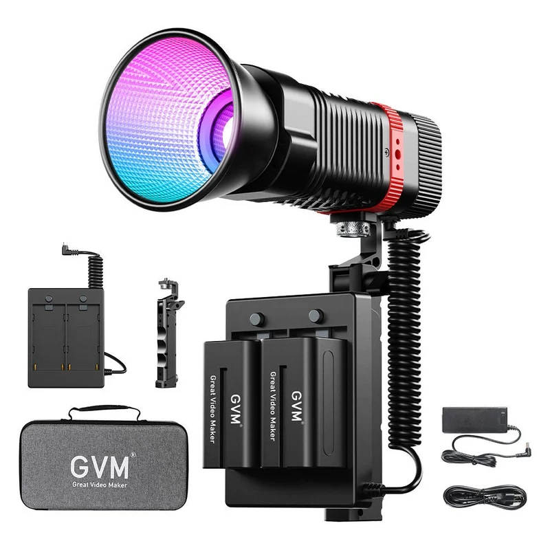 GVM PL60C 60W RGB Pocket LED Monolight